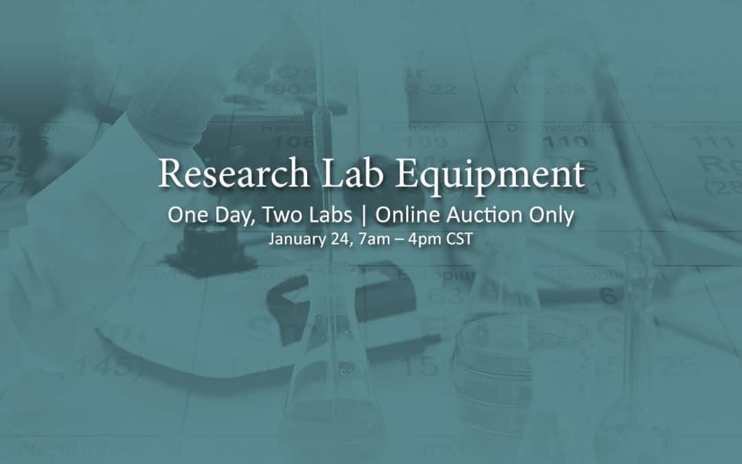 State of the Art Research & Genetic Lab Closing Auction Sale
