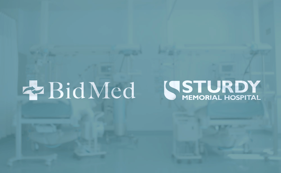 Sturdy Memorial Hospital and BidMed Contract Announcement