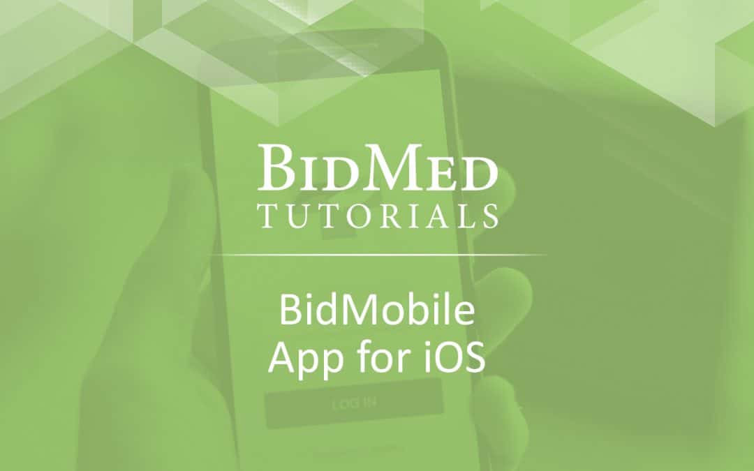 How to: Using the BidMobile App for iOS