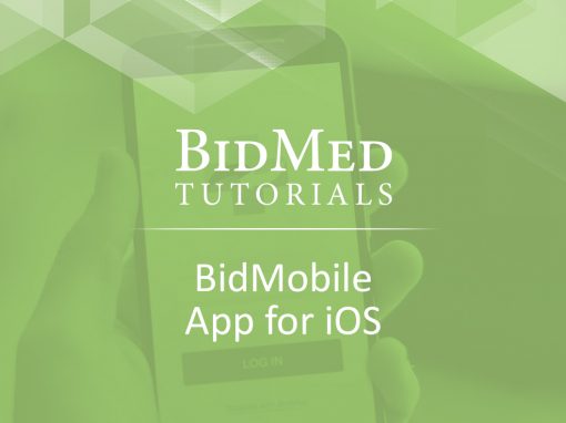 How to: Using the BidMobile App for iOS