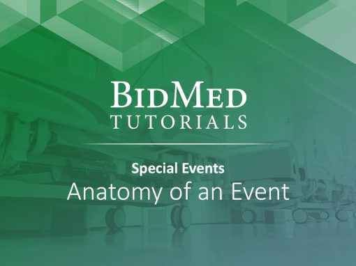 Anatomy of Special Events