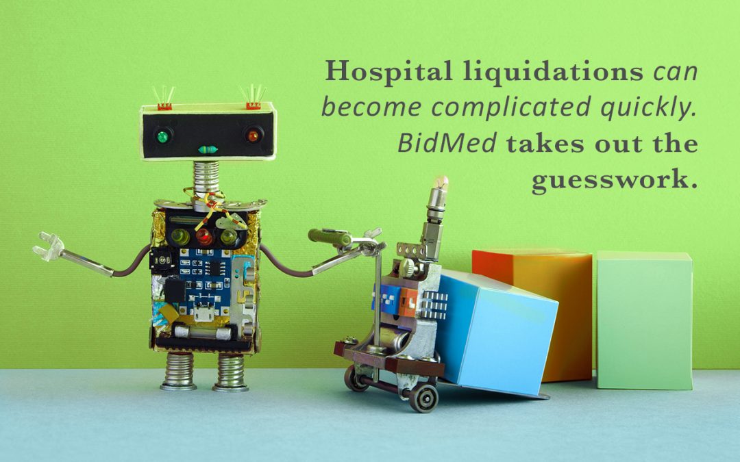 Hospital liquidations become complicated quickly — BidMed takes out the guesswork.